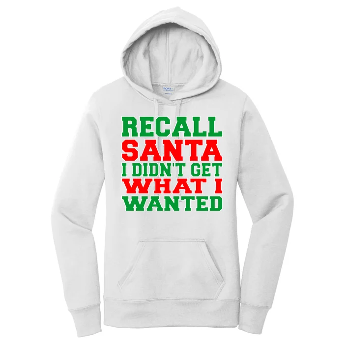 Recall Santa Women's Pullover Hoodie