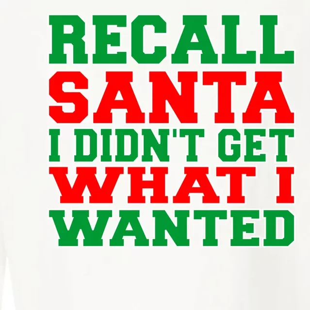 Recall Santa Cropped Pullover Crew