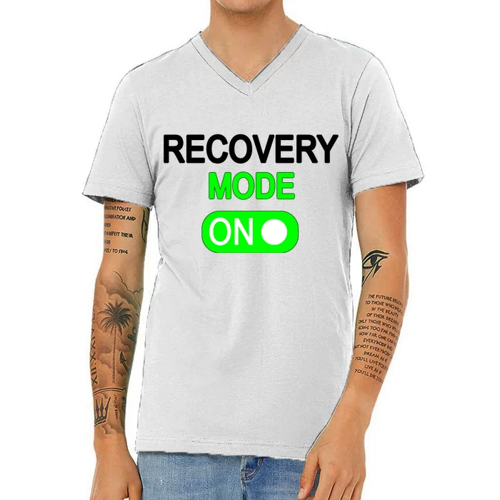 Recovery Mode On Funny V-Neck T-Shirt