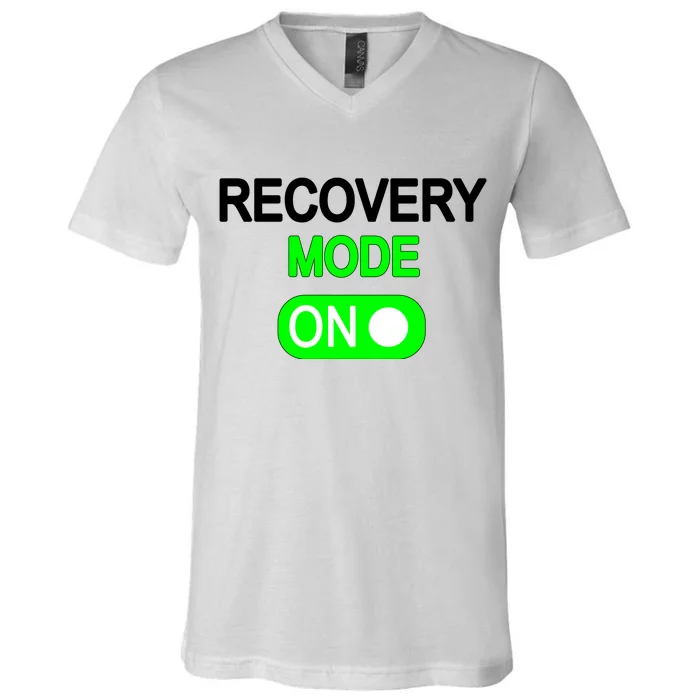 Recovery Mode On Funny V-Neck T-Shirt