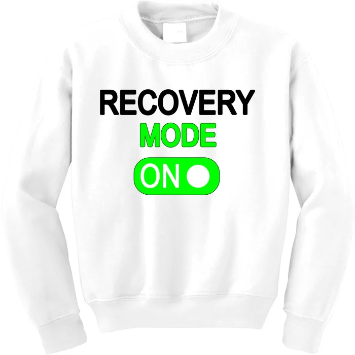 Recovery Mode On Funny Kids Sweatshirt