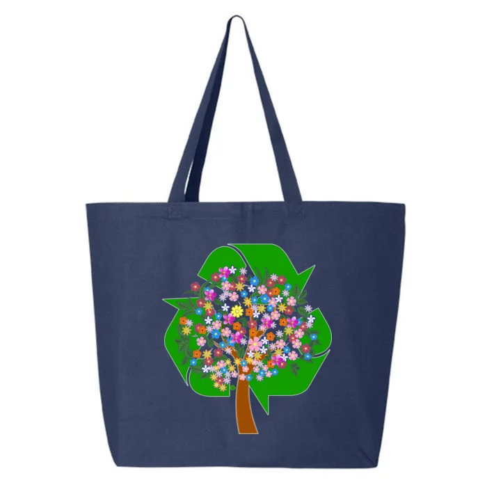 Recycle Reuse Reduce Flower Tree 25L Jumbo Tote