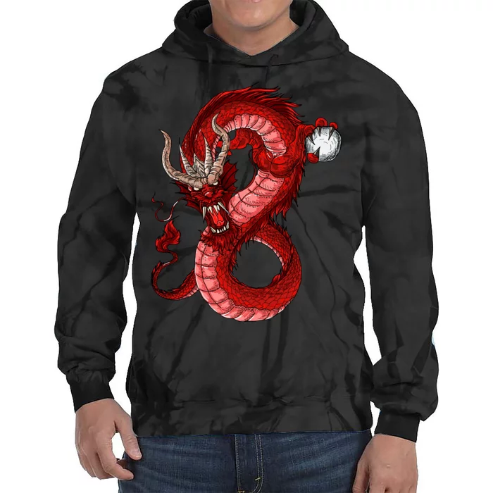 Red Dragon Tie Dye Hoodie