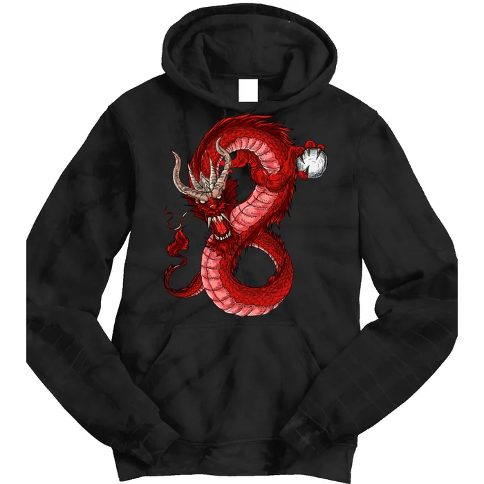 Red Dragon Tie Dye Hoodie