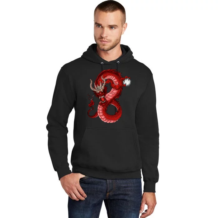 Red Dragon Tall Hoodie