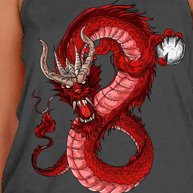 Red Dragon Women's Knotted Racerback Tank