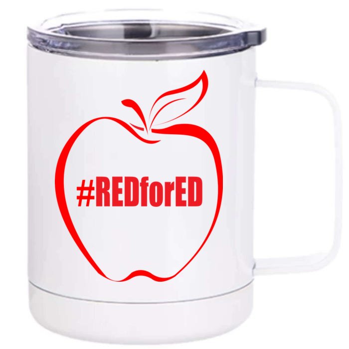 Red For Ed Front & Back 12oz Stainless Steel Tumbler Cup