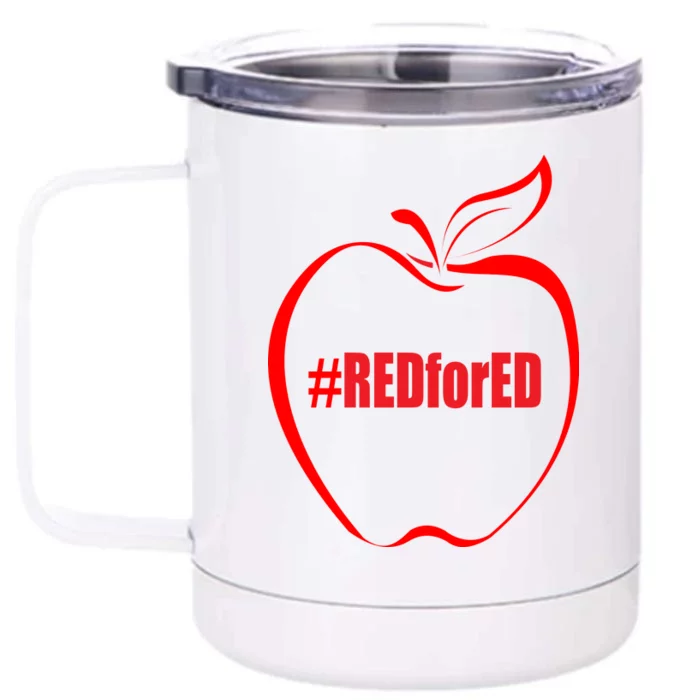 Red For Ed Front & Back 12oz Stainless Steel Tumbler Cup