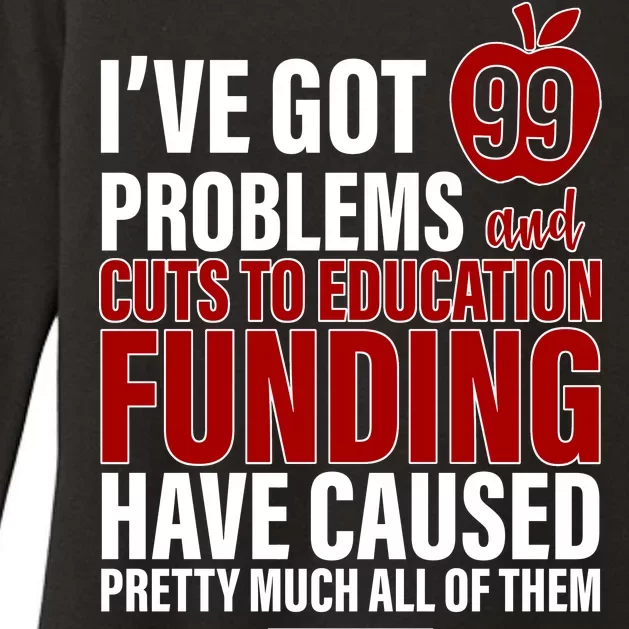 Red For Ed 99 Problems Womens CVC Long Sleeve Shirt