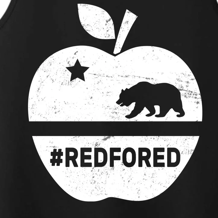 Red For Ed California Apple Performance Tank