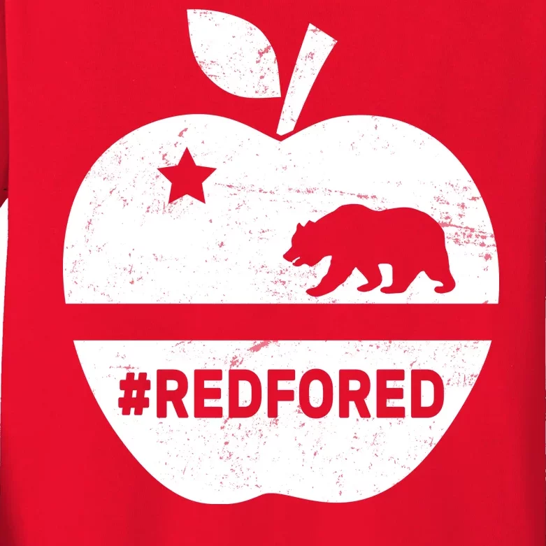 Red For Ed California Apple Kids Long Sleeve Shirt