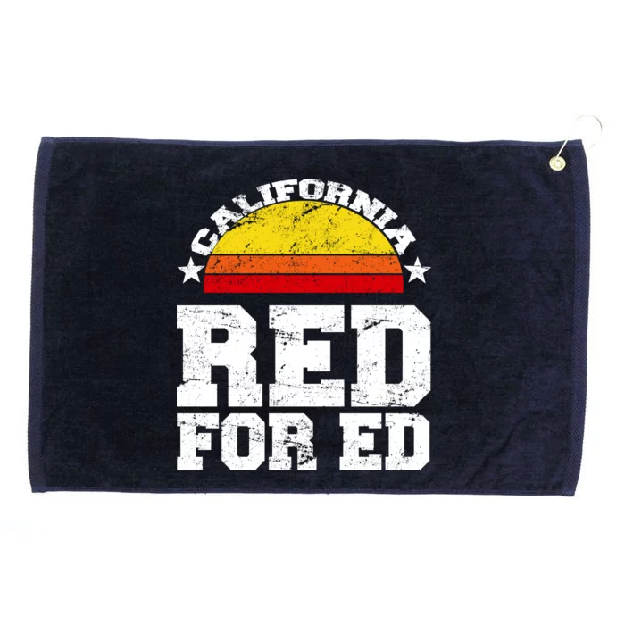 Red For Ed California Sunset Disstressed Grommeted Golf Towel