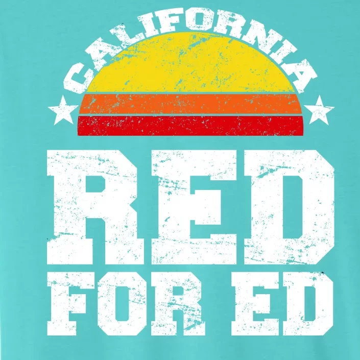 Red For Ed California Sunset Disstressed ChromaSoft Performance T-Shirt