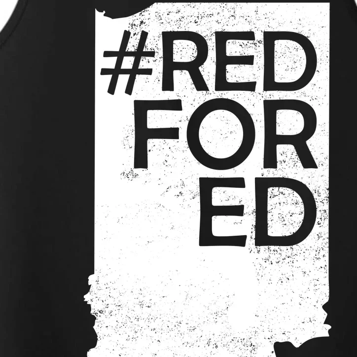 Red For Ed Indiana Performance Tank