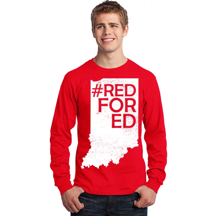 Red For Ed Indiana Long Sleeve Shirt