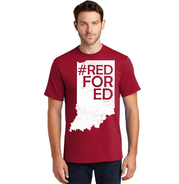 Red For Ed Indiana Tall T-Shirt