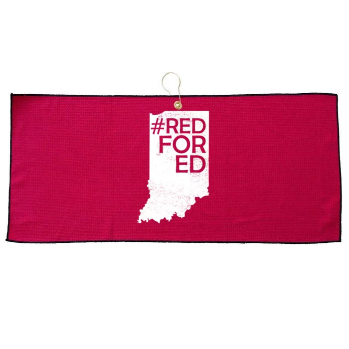 Red For Ed Indiana Large Microfiber Waffle Golf Towel