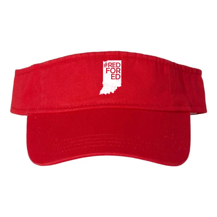 Red For Ed Indiana Valucap Bio-Washed Visor