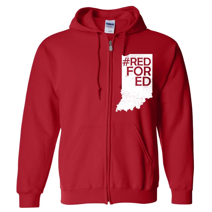 Red For Ed Indiana Full Zip Hoodie