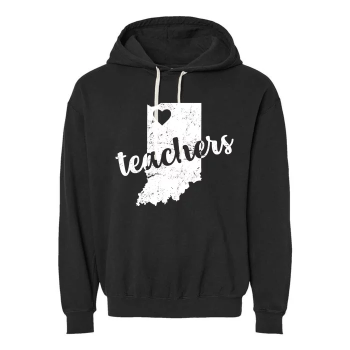 Red For Ed Indiana Teachers Garment-Dyed Fleece Hoodie