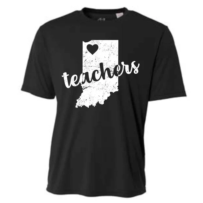 Red For Ed Indiana Teachers Cooling Performance Crew T-Shirt