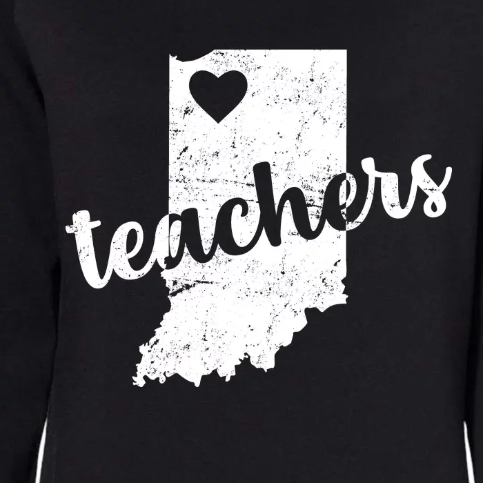 Red For Ed Indiana Teachers Womens California Wash Sweatshirt