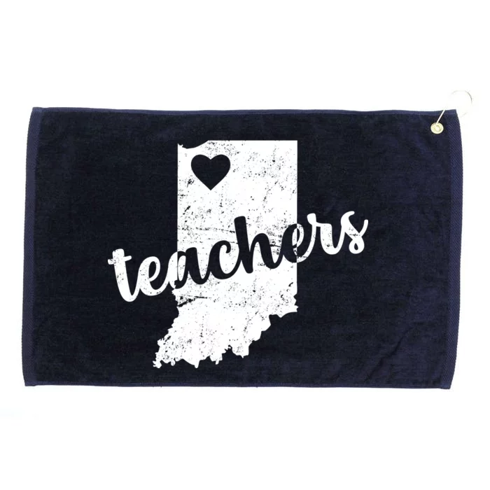 Red For Ed Indiana Teachers Grommeted Golf Towel