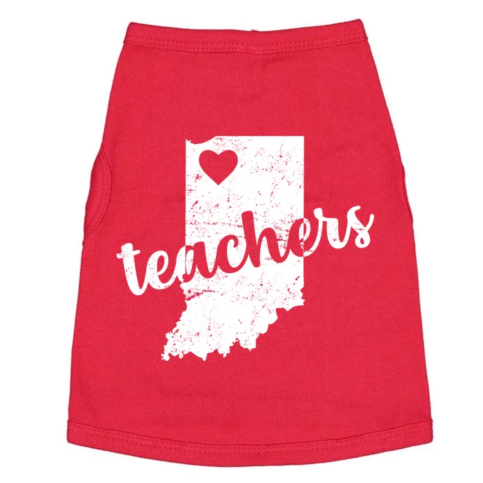 Red For Ed Indiana Teachers Doggie Tank