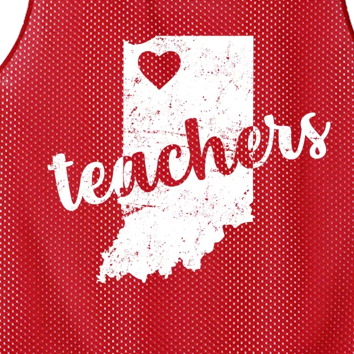 Red For Ed Indiana Teachers Mesh Reversible Basketball Jersey Tank