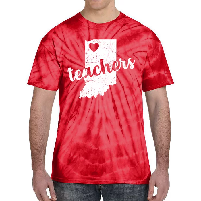 Red For Ed Indiana Teachers Tie-Dye T-Shirt