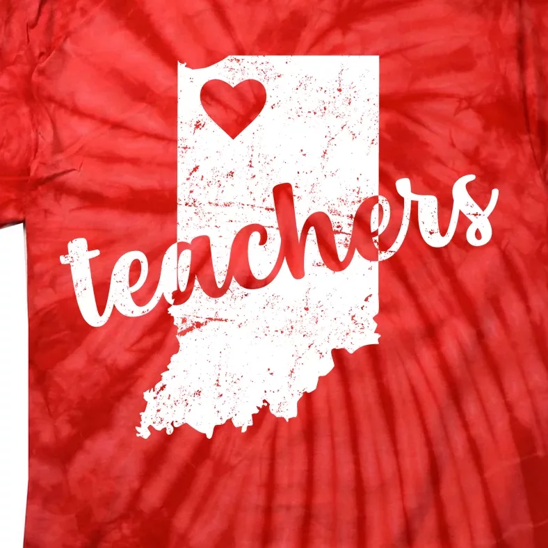 Red For Ed Indiana Teachers Tie-Dye T-Shirt