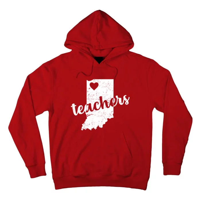 Red For Ed Indiana Teachers Tall Hoodie