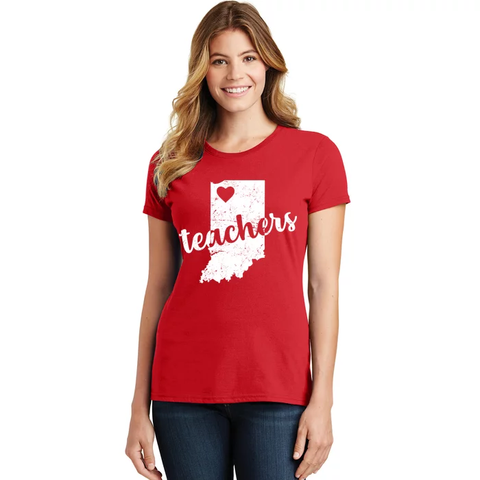 Red For Ed Indiana Teachers Women's T-Shirt