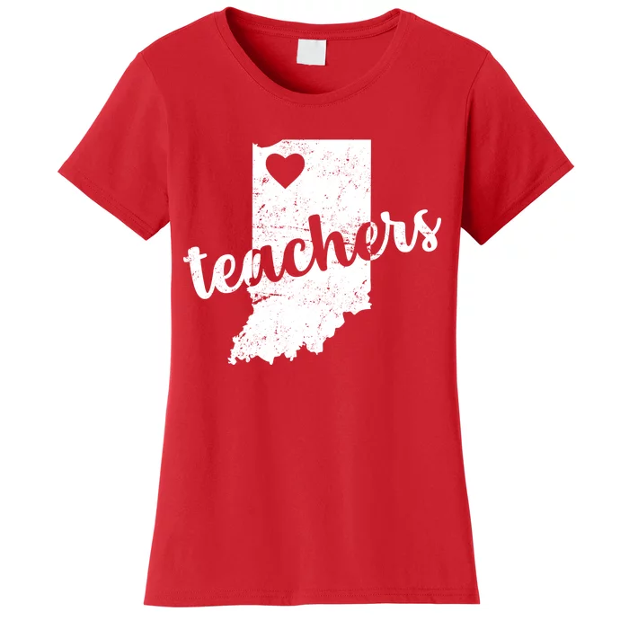 Red For Ed Indiana Teachers Women's T-Shirt