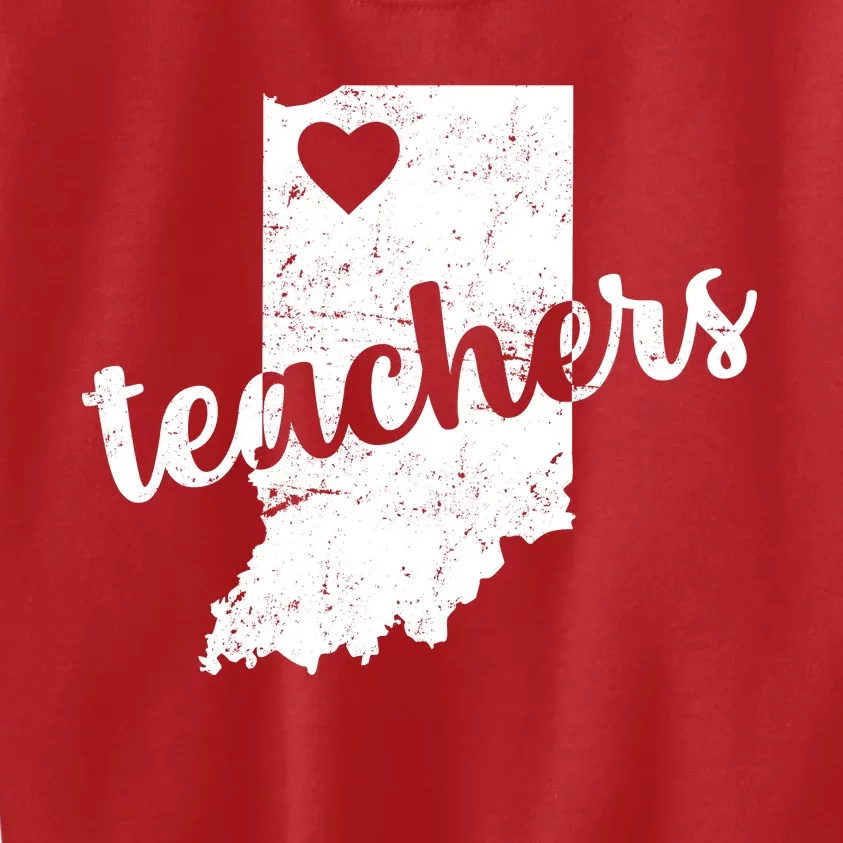 Red For Ed Indiana Teachers Kids Sweatshirt