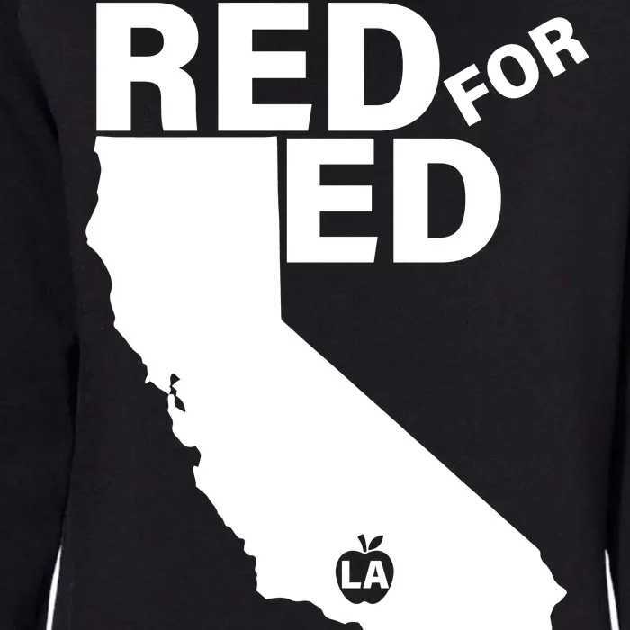 Red For Ed LA California Womens California Wash Sweatshirt