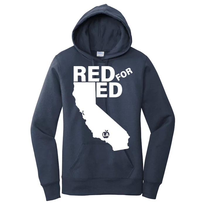 Red For Ed LA California Women's Pullover Hoodie