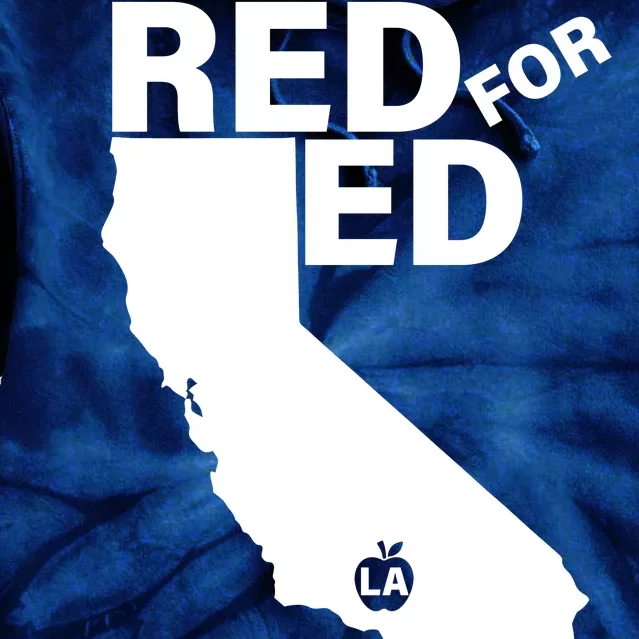 Red For Ed LA California Tie Dye Hoodie