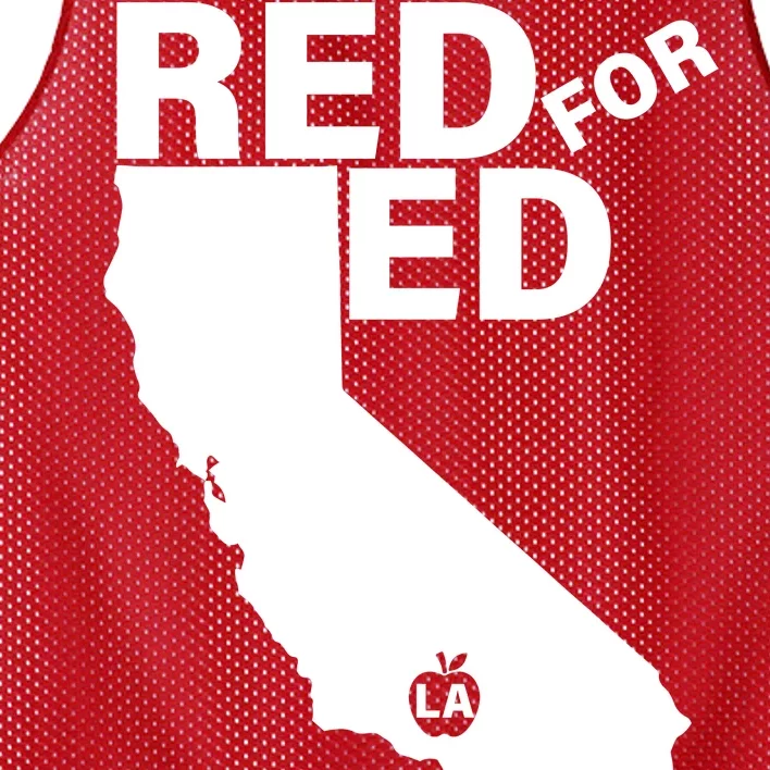 Red For Ed LA California Mesh Reversible Basketball Jersey Tank