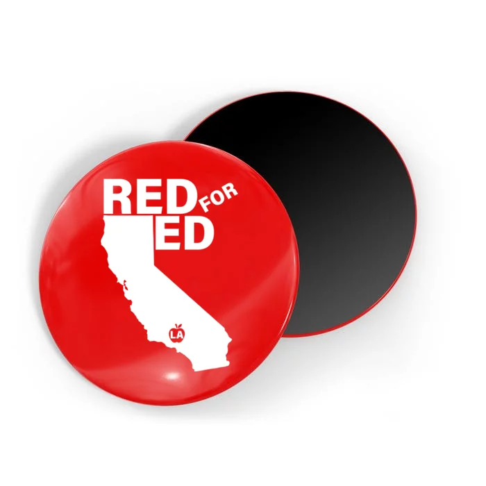 Red For Ed LA California Magnet