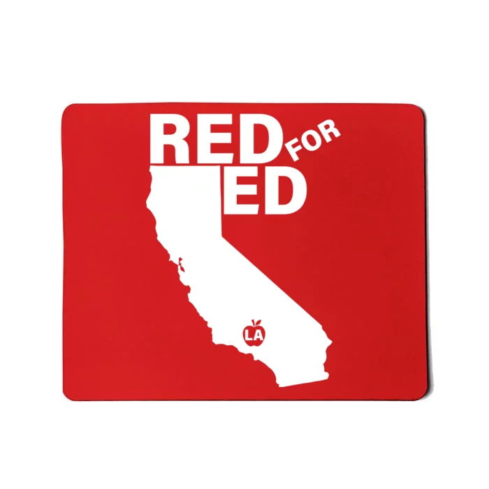 Red For Ed LA California Mousepad