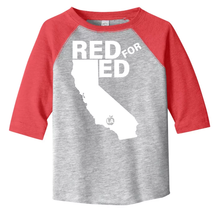 Red For Ed LA California Toddler Fine Jersey T-Shirt