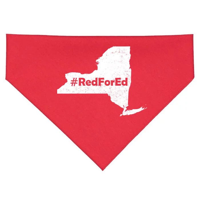 Red For Ed New York USA-Made Doggie Bandana