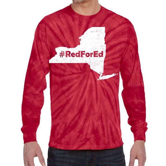 Red For Ed New York Tie-Dye Long Sleeve Shirt