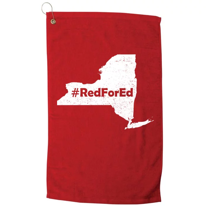 Red For Ed New York Platinum Collection Golf Towel