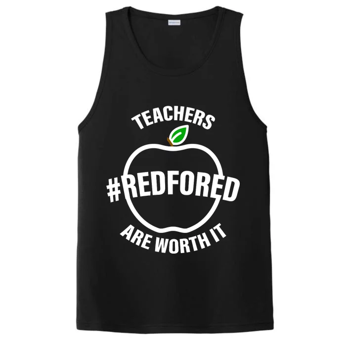 Red For Ed Teachers Are Worth It Performance Tank