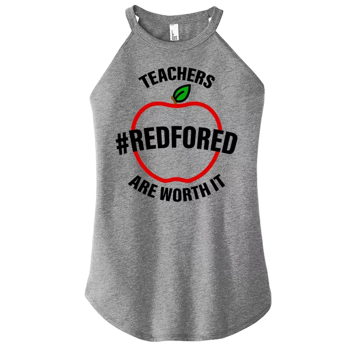 Red For Ed Teachers Are Worth It Women’s Perfect Tri Rocker Tank