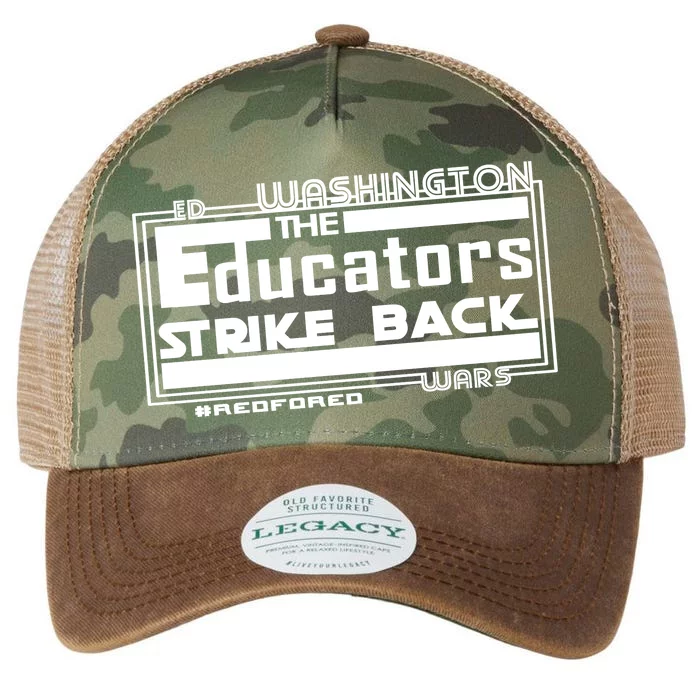 Red For Ed Washington Educators Strike Back Legacy Tie Dye Trucker Hat