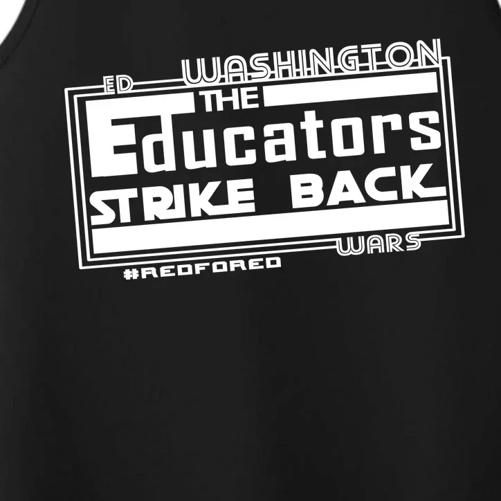 Red For Ed Washington Educators Strike Back Performance Tank