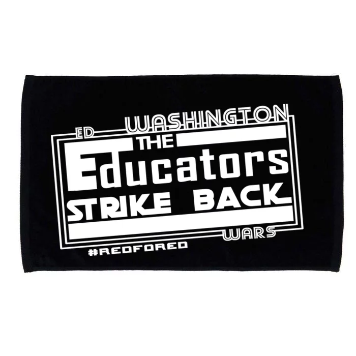 Red For Ed Washington Educators Strike Back Microfiber Hand Towel